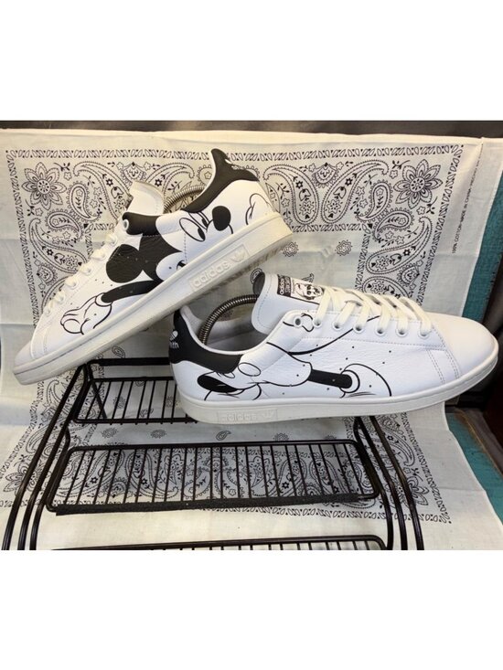 adidas Other - Adidas x Disney Stan Smith Mickey Mouse White Trainers FW2895 Mens Size 12